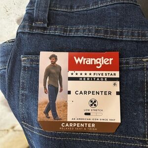 Wrangler Relaxed Fit Carpenter Jeans - Dark Blue